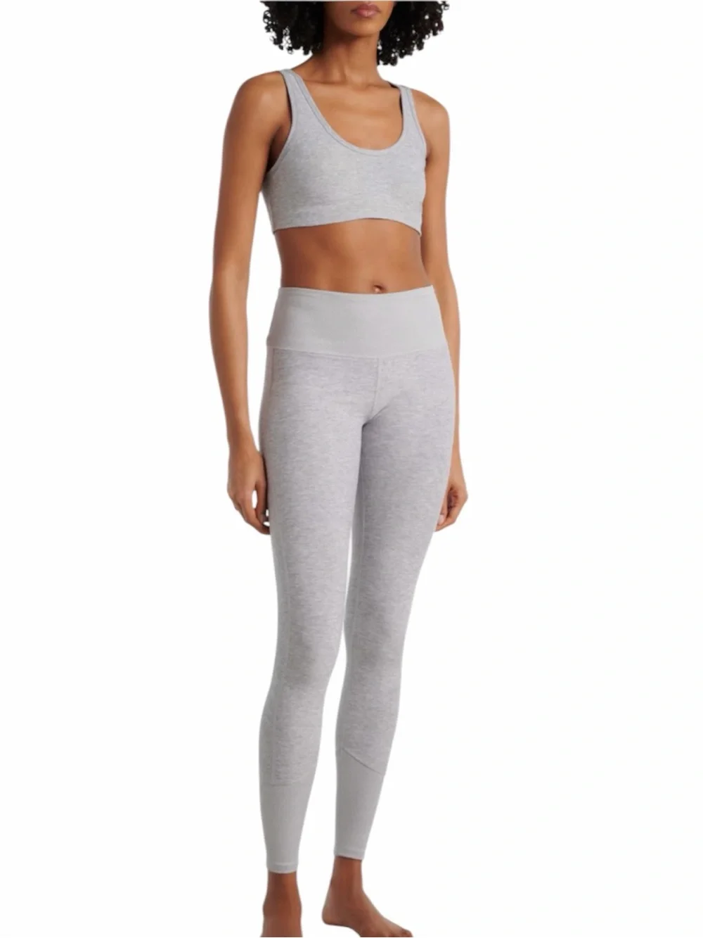 Alo Yoga | High-Waist Soft Lounge Legging in Athletic Heather Gray Size S